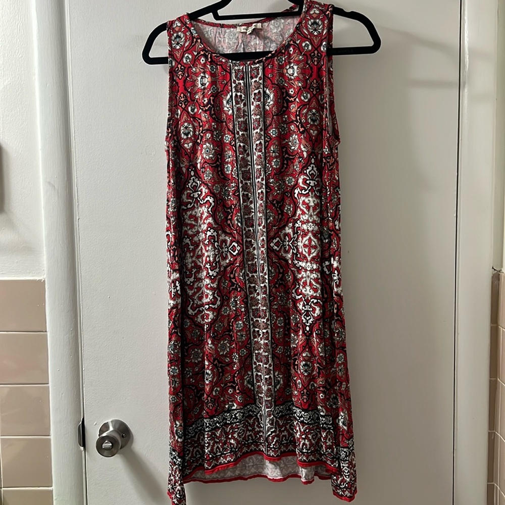 Max studio red printed dress